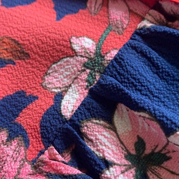 Vince Camuto Petite Floral Popover Shirtdress size 4P - Picture 12 of 13